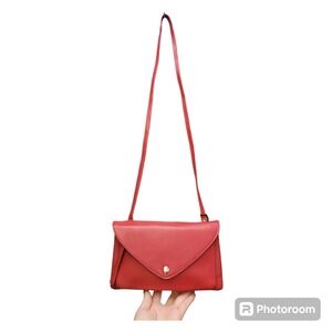 Lodis Red Genuine Leather Crossbody NWT